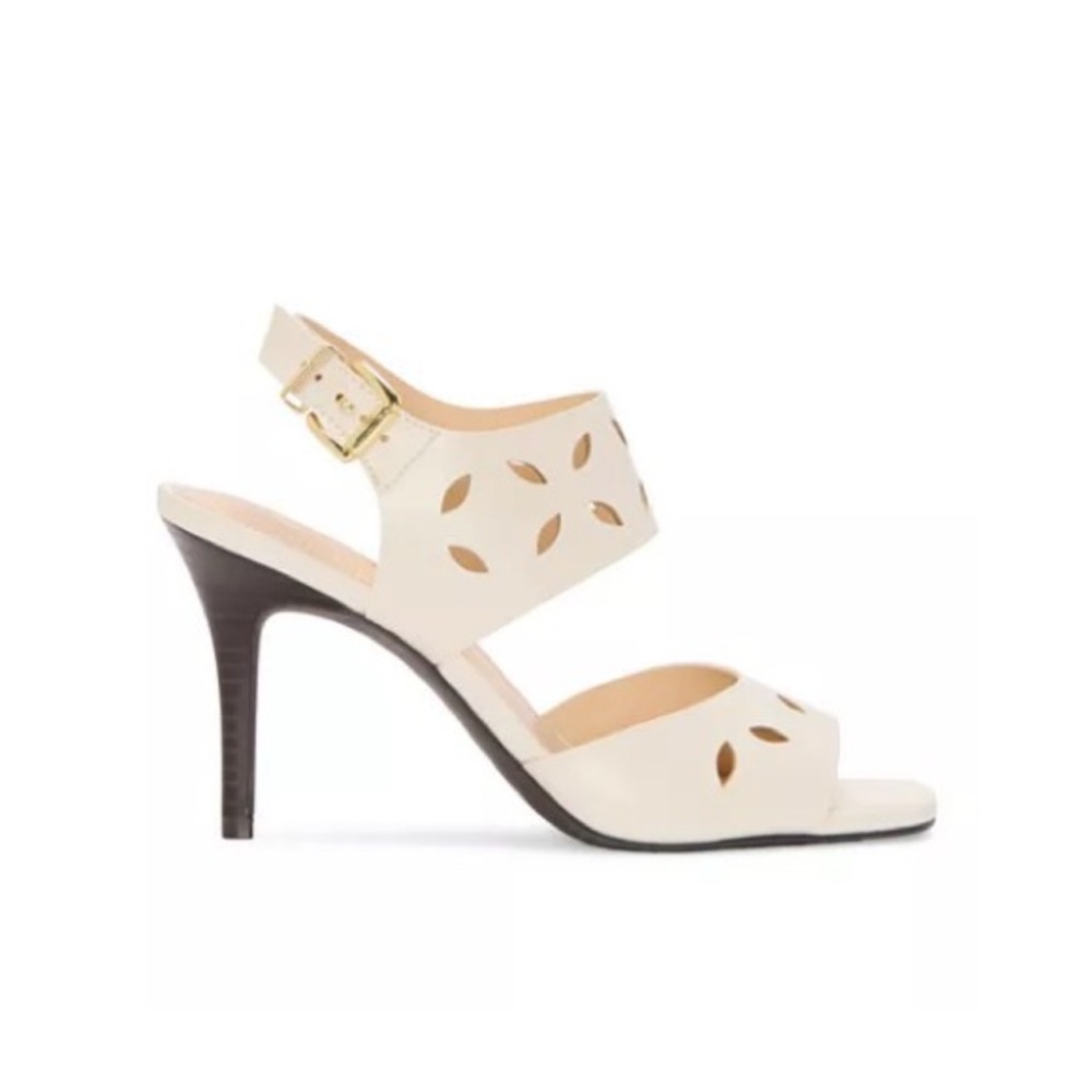 Liz Claiborne Womens Mary Heeled Sandals, 91/2 Medium, White